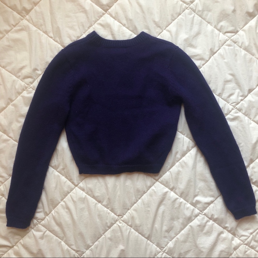 Cropped wool sweater